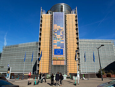 Gebäude des Hauptsitzes der Europäischen Kommission in Brüssel