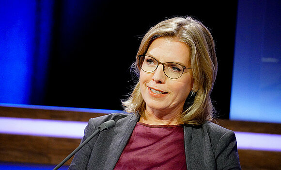 Leonore Gewessler beim Oesterreichs Energie Trendforum am 16. September 2020