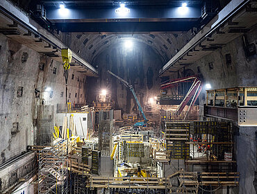 Kraftwerkskaverne Limberg III: Das neu geplante Pumpspeicherkraftwerk Schaufelberg wird – wie Limberg II und III – großteils unterirdisch errichtet und hat ebenfalls eine Leistung von 480 MW.