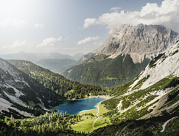 Berge uns See; Zugspitze; Österreich