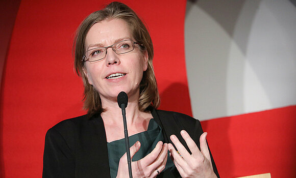 Leonore Gewessler beim Oesterreichs Energie Trendforum am 2. März 2020