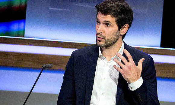 Lukas Hammer beim Oesterreichs Energie Trendforum am 3. Dezember 2020